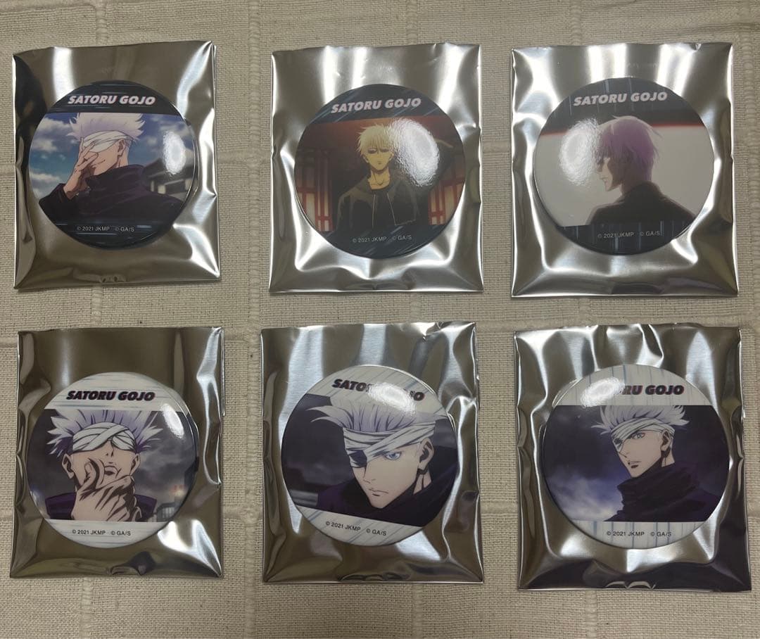 呪術廻戦0  キャラバッジコレクション  五条悟　BOX 全6種