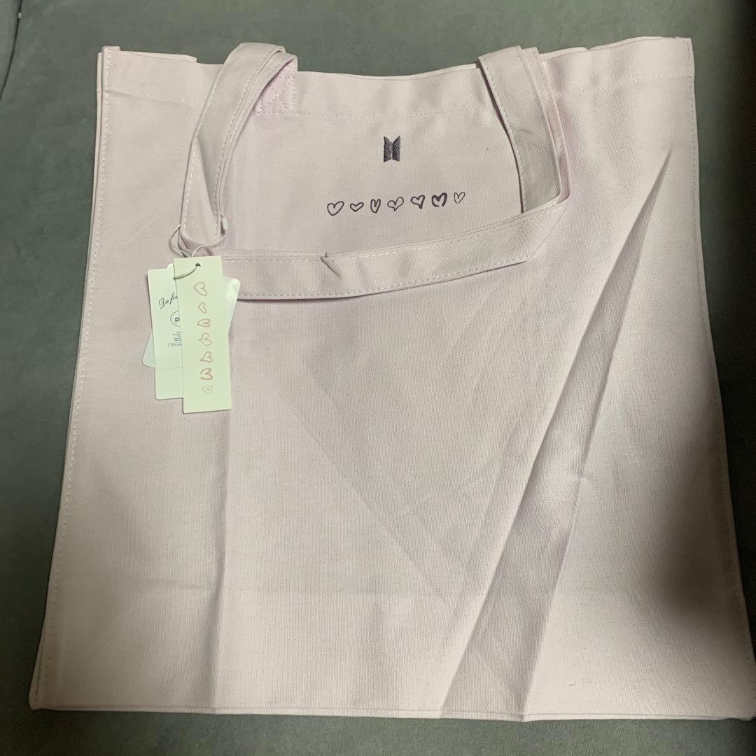 ジェラートピケ　BTS ピンク トートバッグ 、ポーチ、チャーム