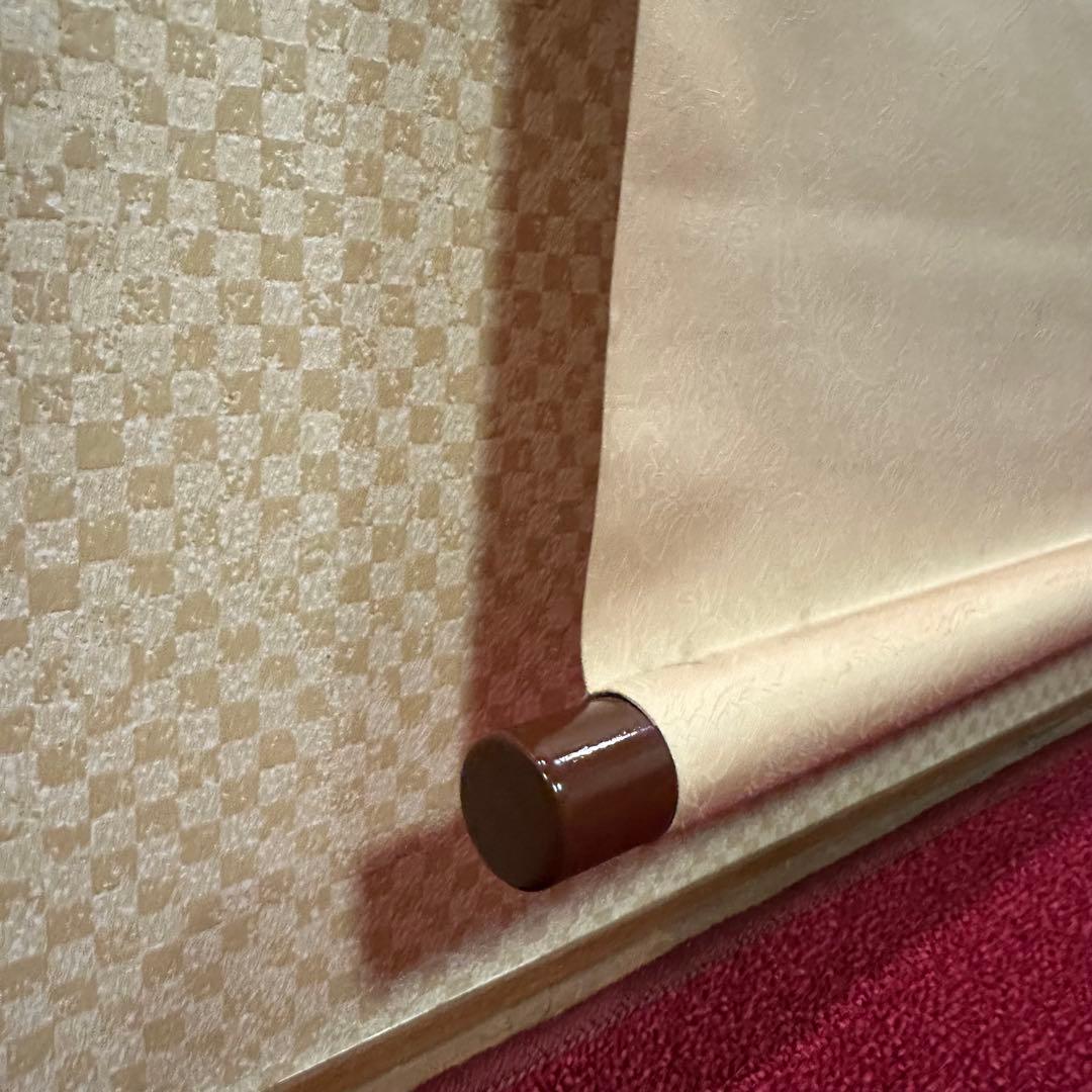 【真作】掛軸　小川朝陽　菊　聖画会　共箱入