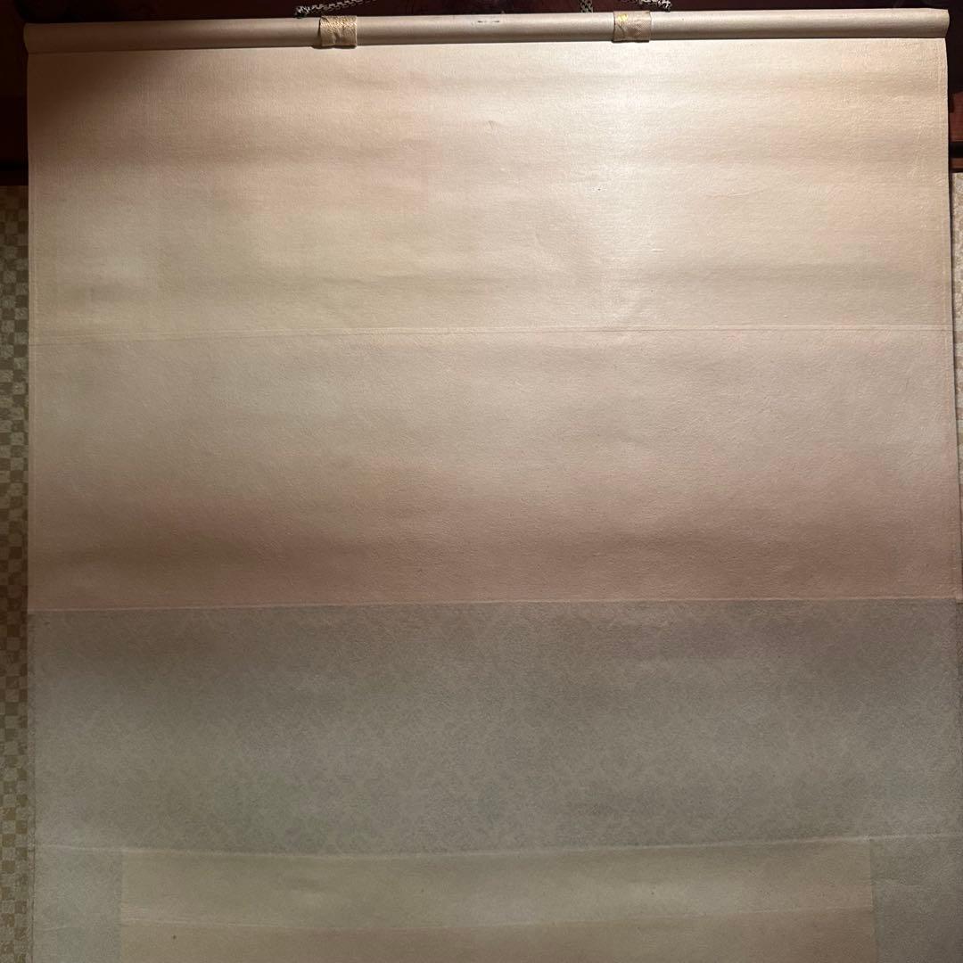 【真作】掛軸　小川朝陽　菊　聖画会　共箱入