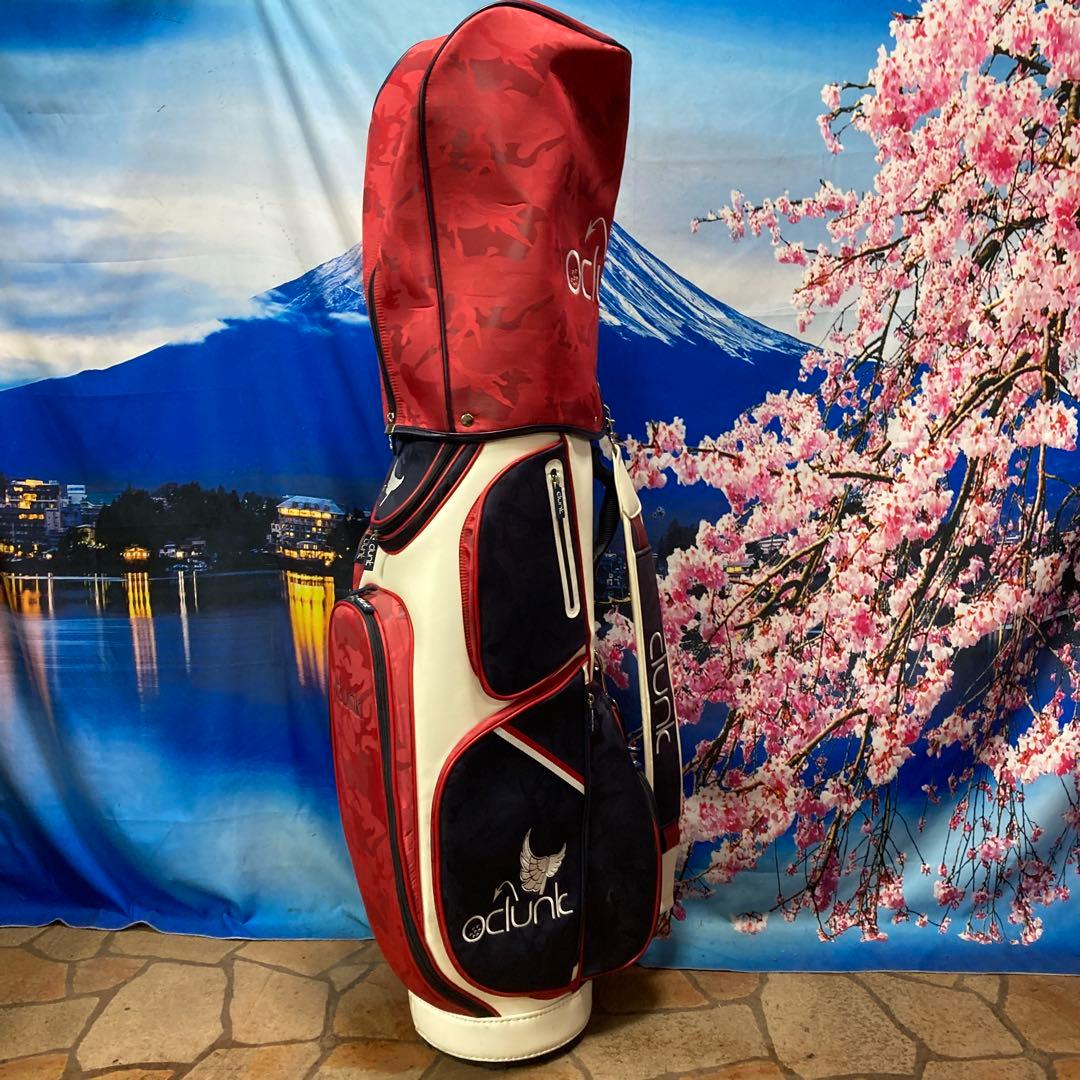 寶BU-1107 クランク キャディバッグ ネイビーホワイトレッド 人気色