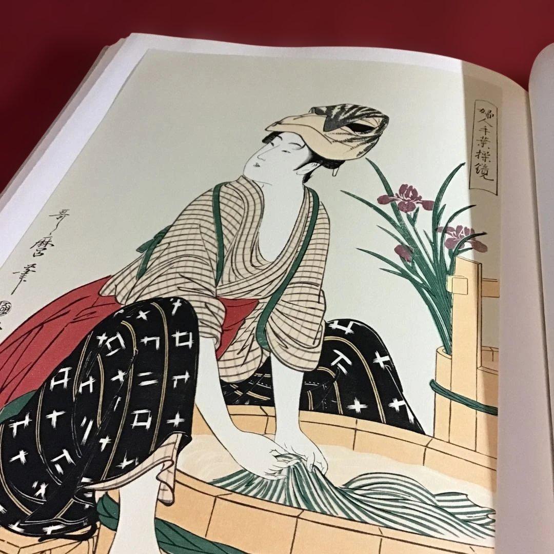 歌麿　浮世絵版画集　42x32㎝サイズ