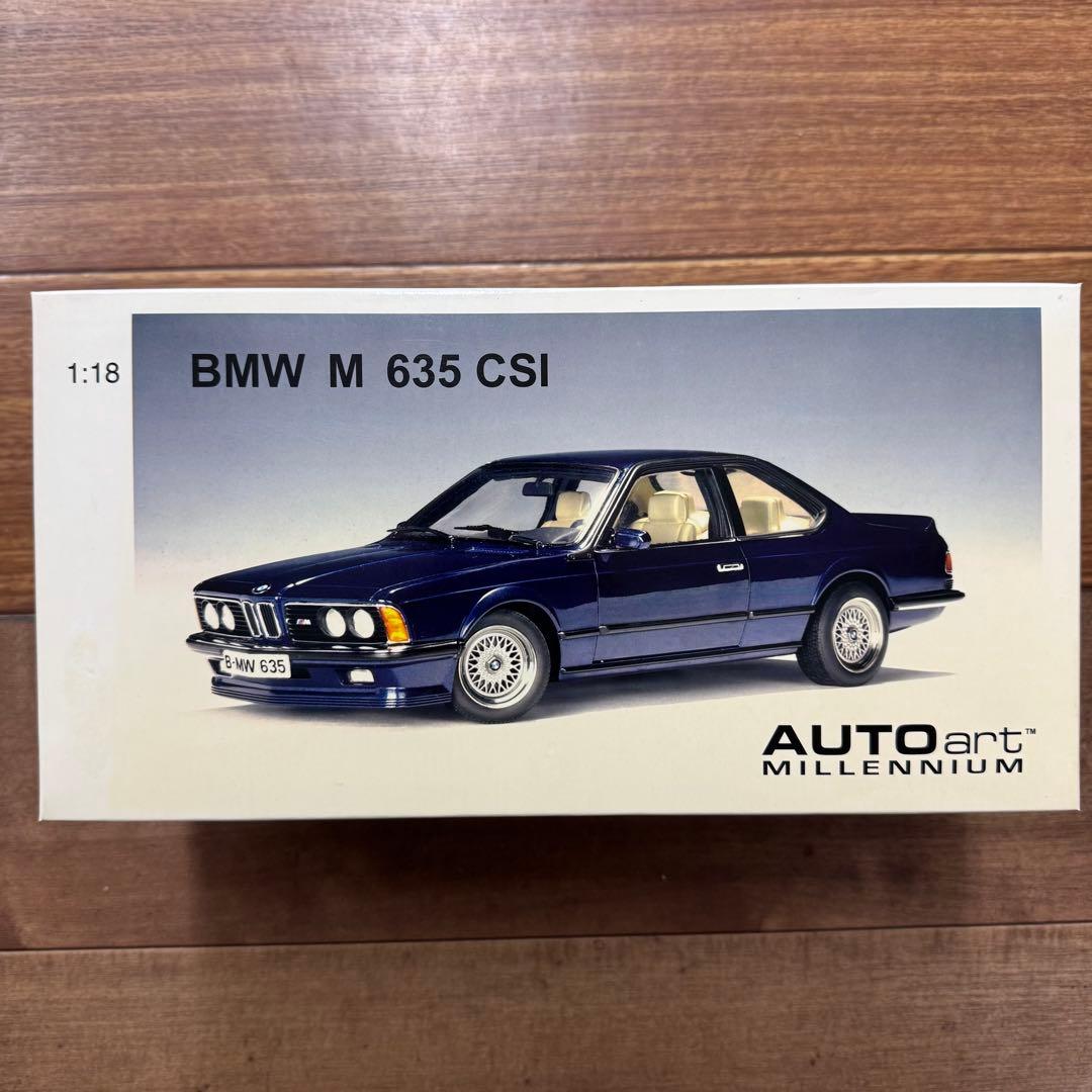 【新品】オートアート  M 635 CSi 紺メタ　1/18