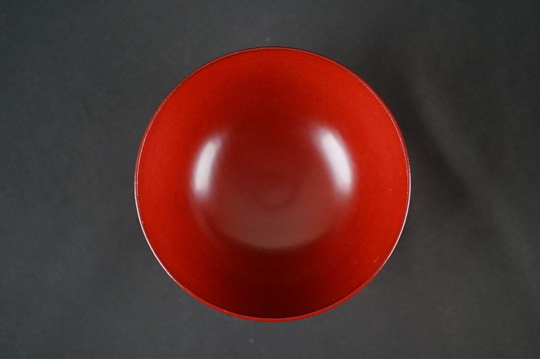 角偉三郎 作 朱 椀 六つ星 最晩年作 希少作 紙箱 共布 茶懐石道具 汁椀