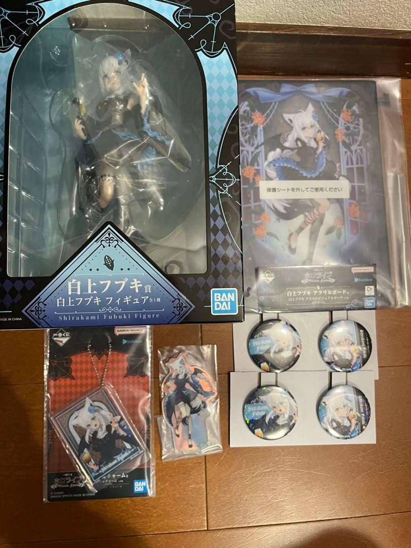 k*2様 一番くじ　ホロライブ　白上フブキ賞　白上フブキ　フィギュア　アクリルボ