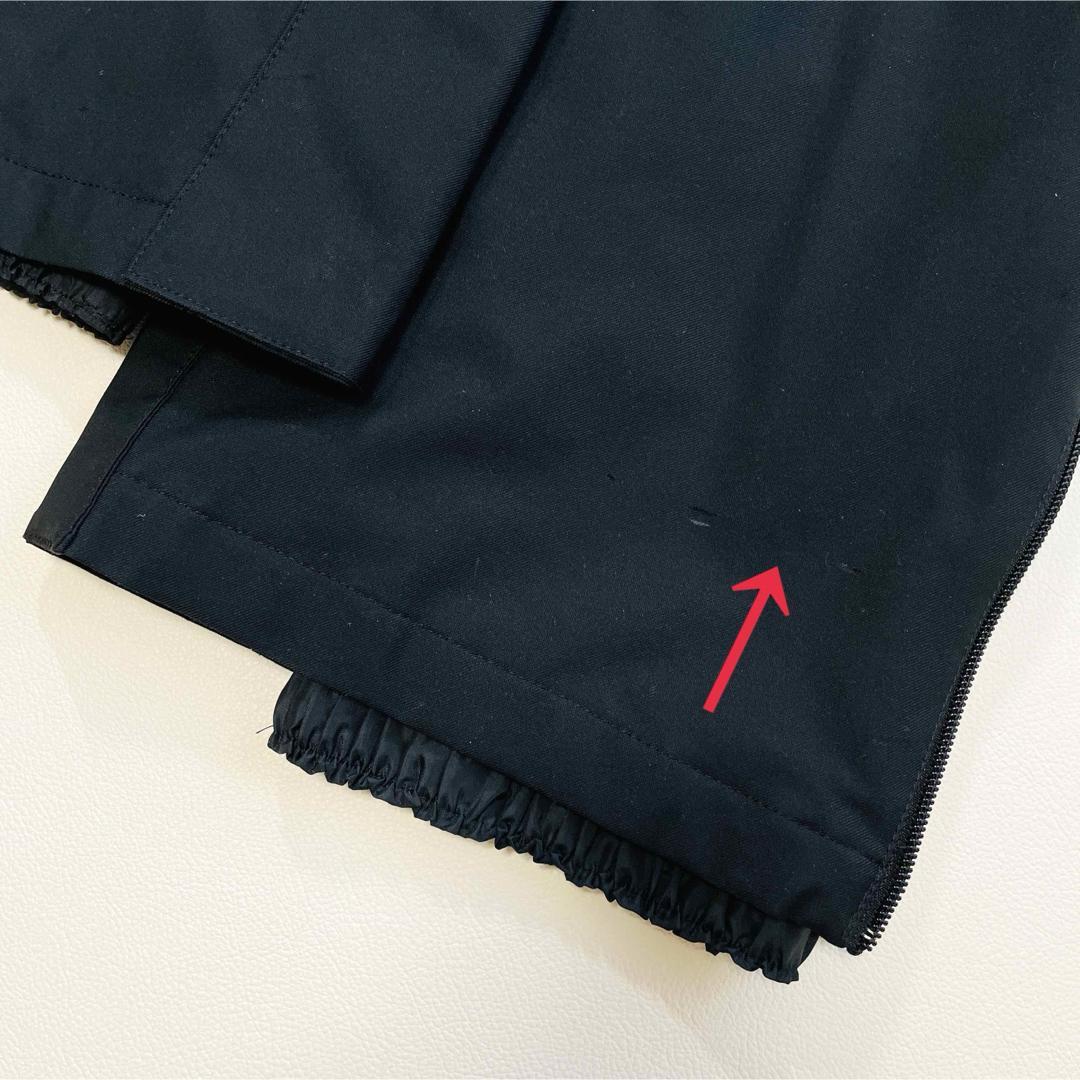 6647【美品】デサント　ビブパンツ　スキーウェア　中綿入り　ヒートナビ　黒