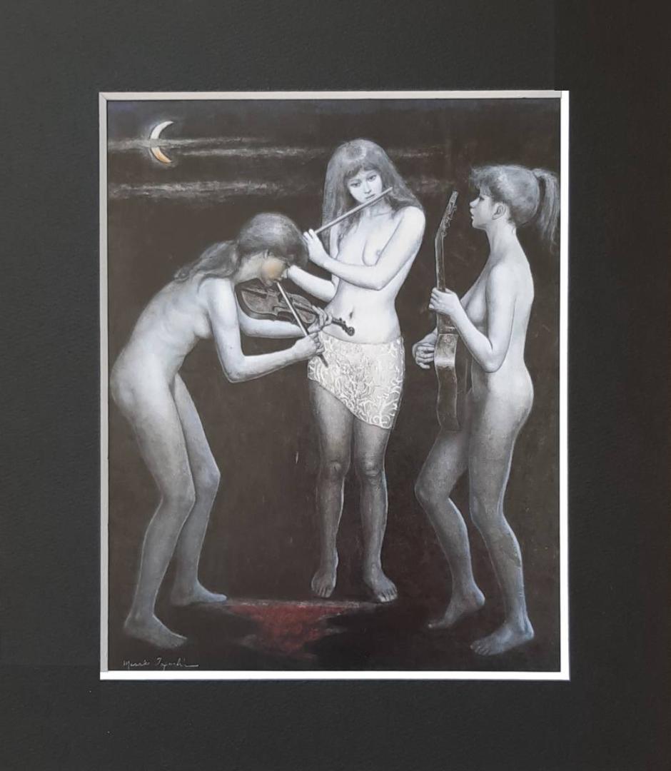 田口正子、「秋のメロディ」、希少画集の額装画、四季、風景、人気作品