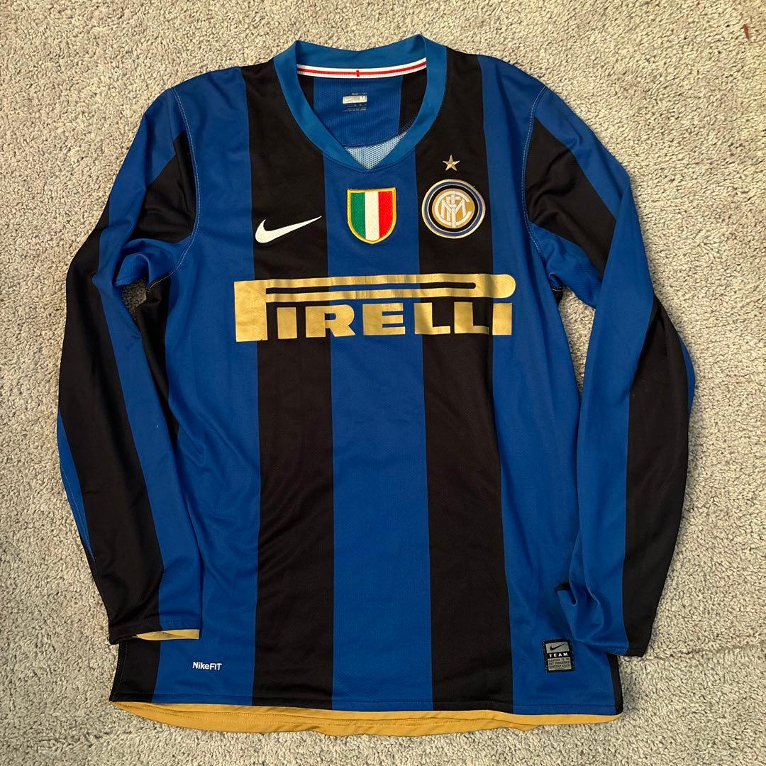Nike インテル2008/2009 長袖ユニホーム　アドリアーノ１０番