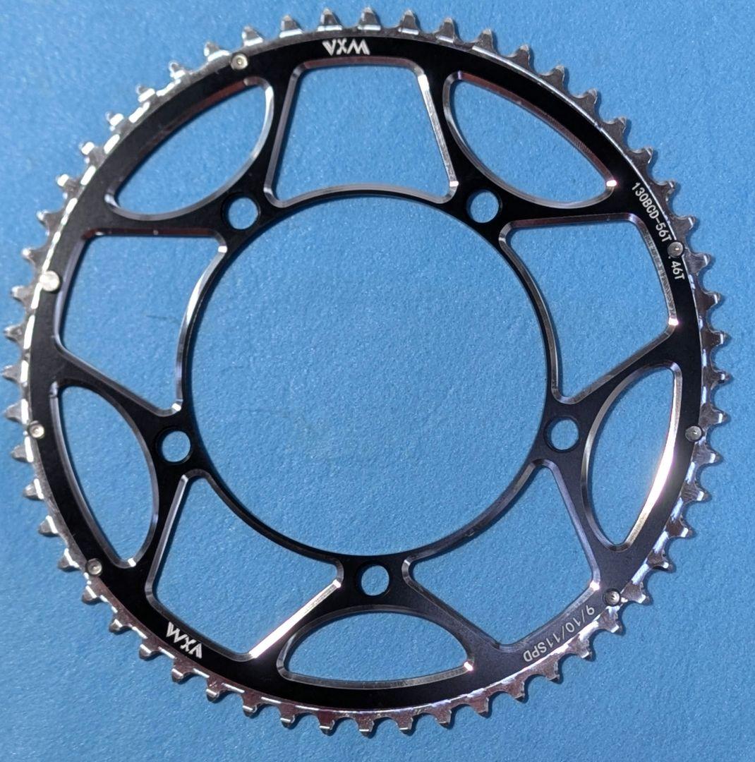 VXM PCD 130mm 5ボルト ダブル用 チェーンリング 56T/46T