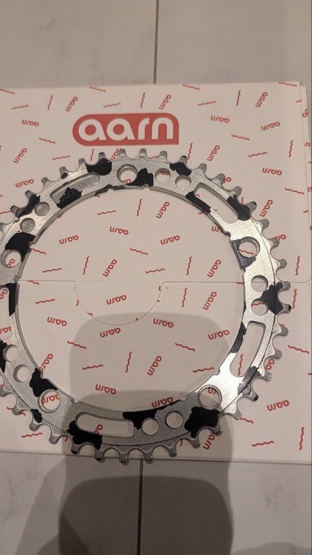 別注　AARN track chainring 43T (camo)　厚歯