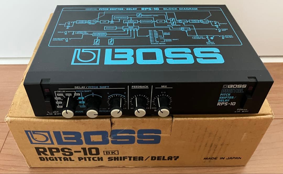 BOSS RPS-10 ピッチシフター/ディレイ 箱取説、ACアダプター付