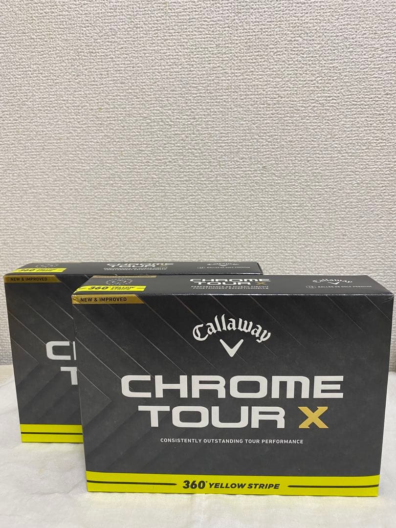 Callaway Chrome TourX 360Yellow Stripe2箱