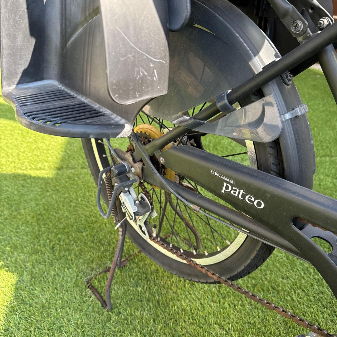 パテオ シティサイクル チャイルドシート付き ブラック