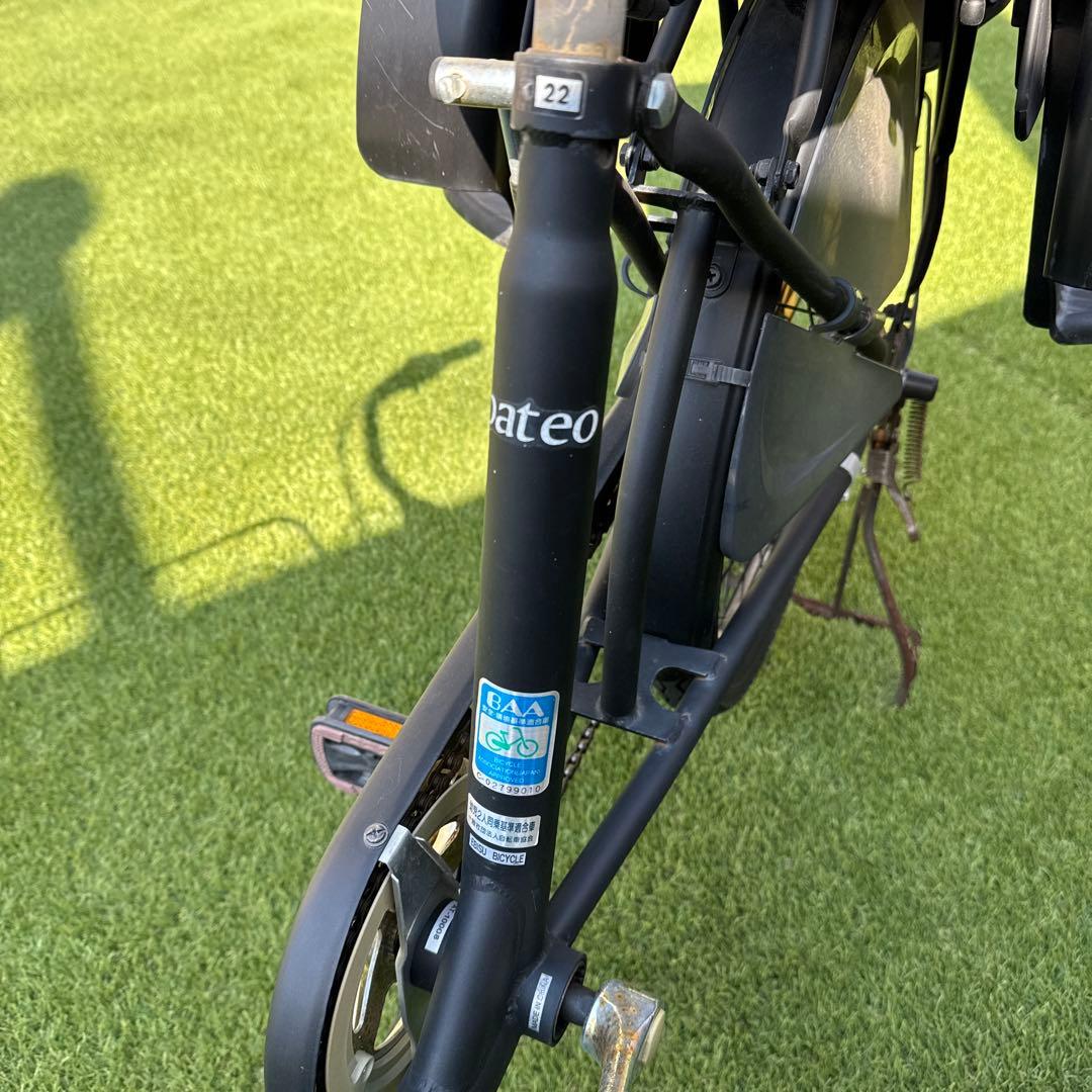 パテオ シティサイクル チャイルドシート付き ブラック