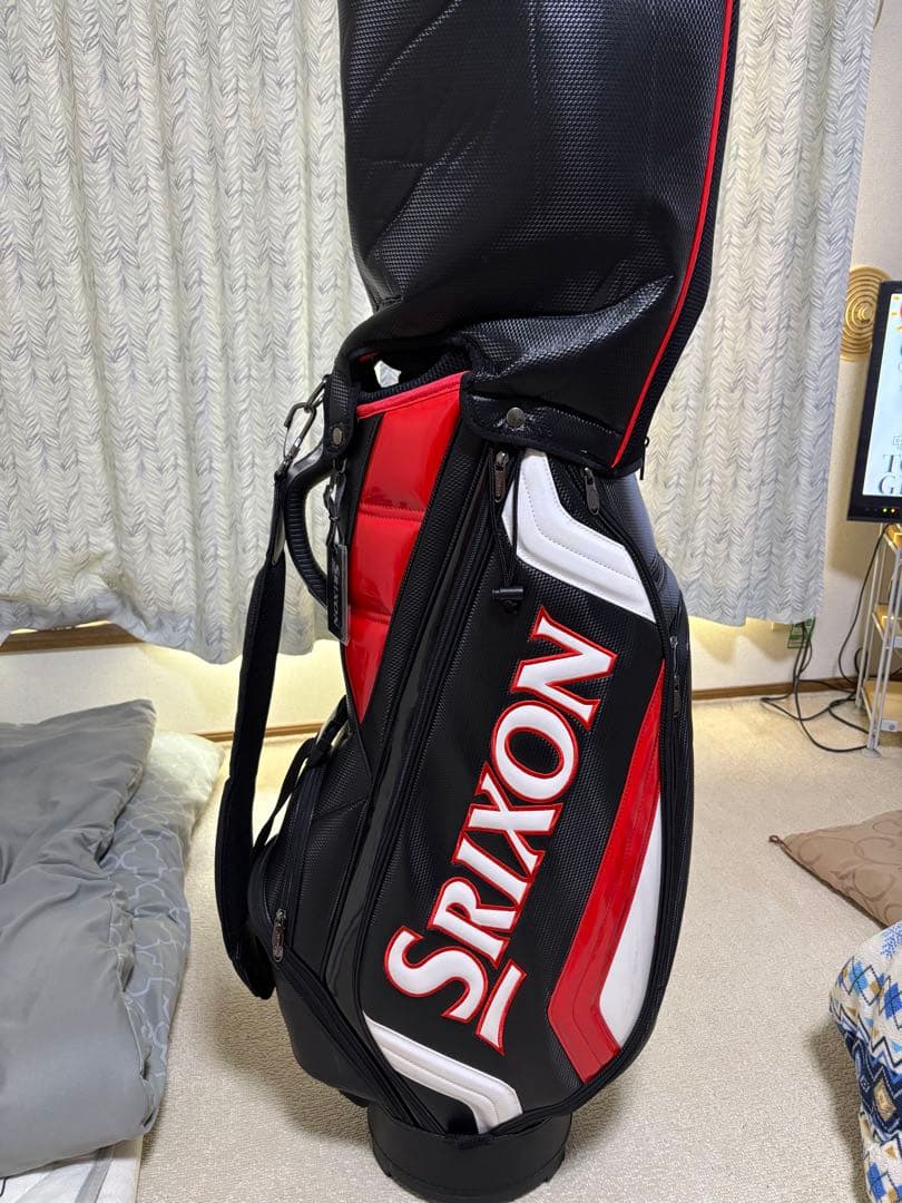 Srixon キャディバッグ ブラック/レッドGGC-S166 9.5型美品