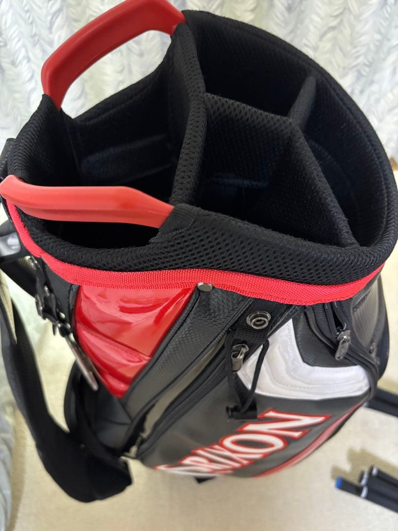 Srixon キャディバッグ ブラック/レッドGGC-S166 9.5型美品
