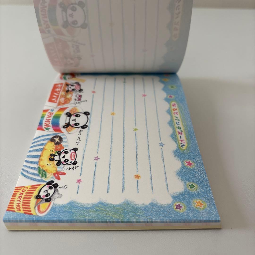 公*o様 なるとパンダヌードル メモ帳　カミオジャパン　ハムスター　平成レトロ