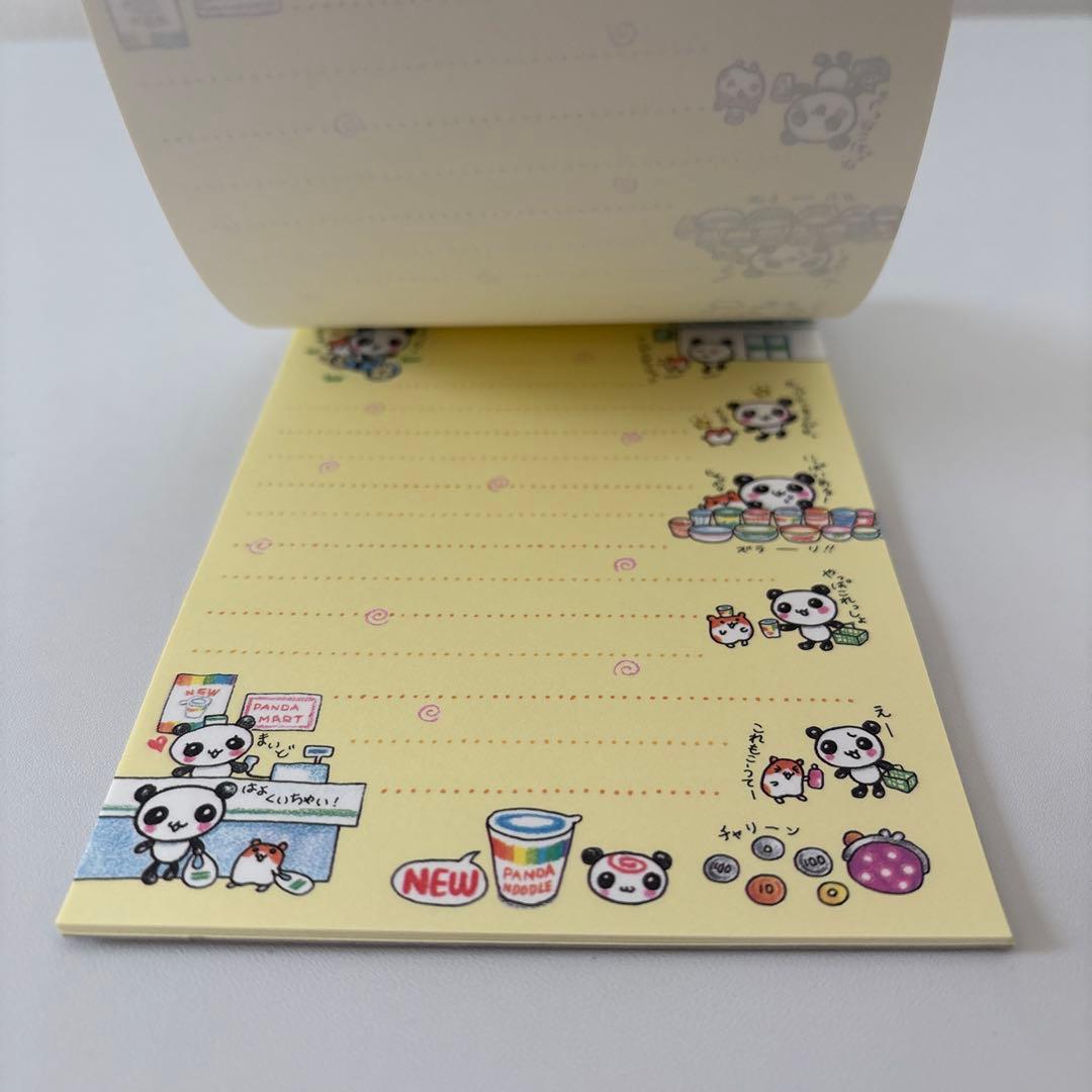 公*o様 なるとパンダヌードル メモ帳　カミオジャパン　ハムスター　平成レトロ
