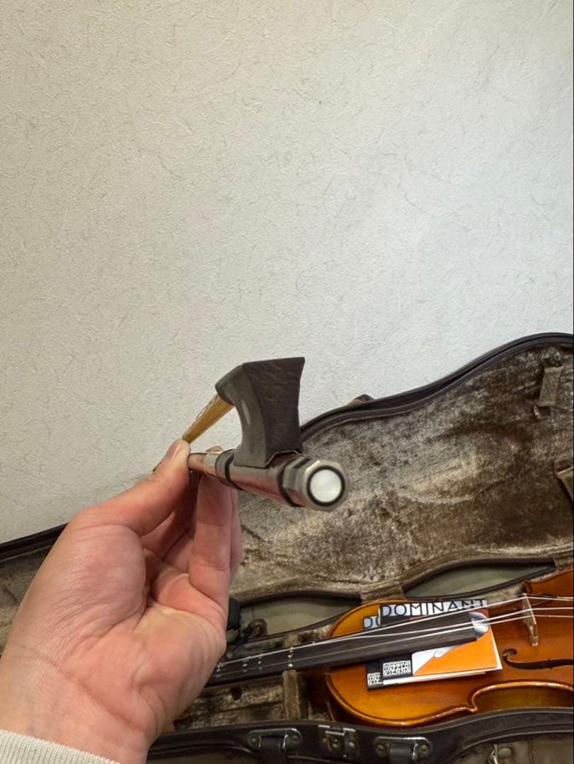 【送料込み】ハルシュタット　バイオリン 本体 ケース付き　付属品あり　4／4