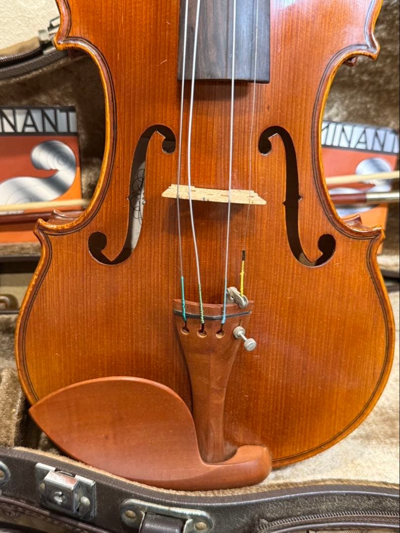 【送料込み】ハルシュタット　バイオリン 本体 ケース付き　付属品あり　4／4
