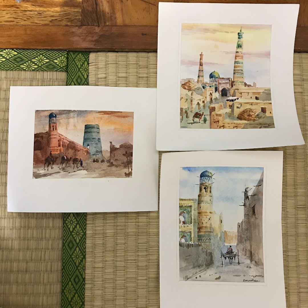 絵画　ウズベキスタン