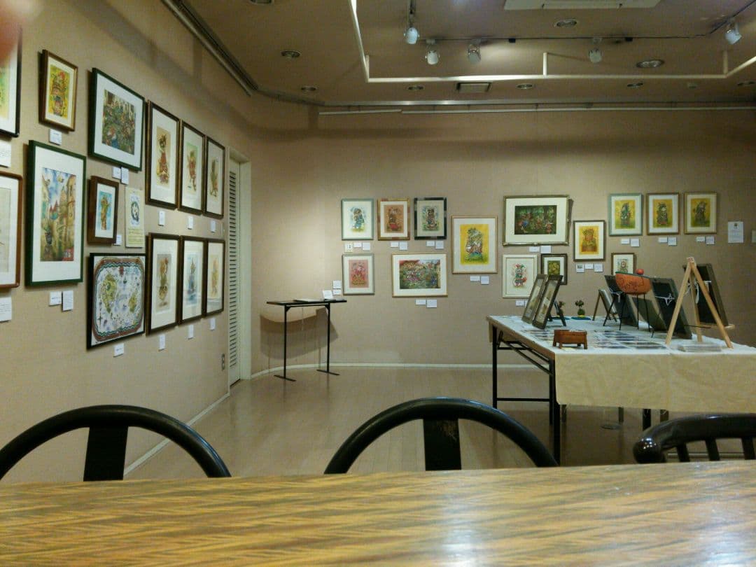 【原画】『ガラクタ猫（改）』（パステル画　猫　招き猫）