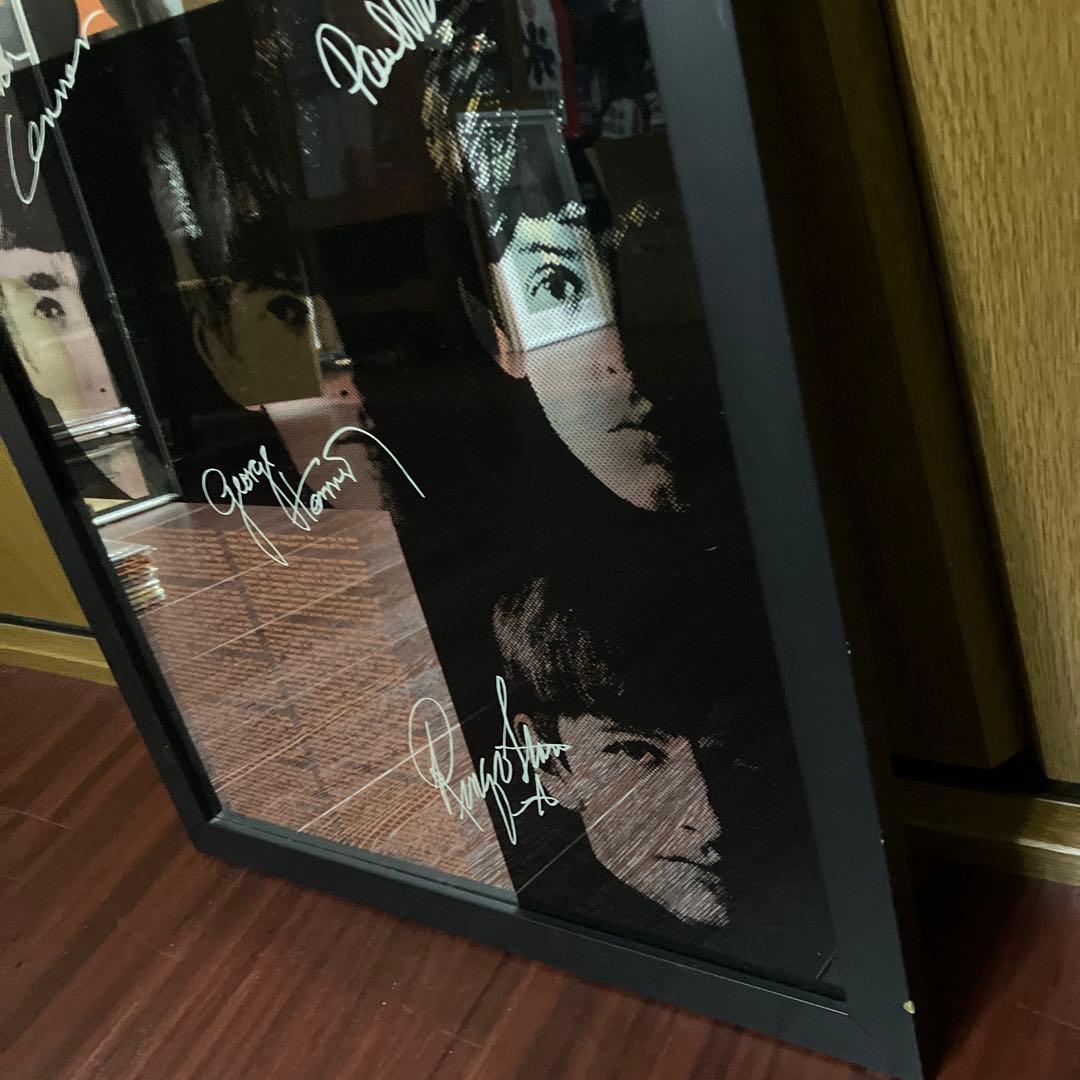 ビートルズ　Beatles パブミラー　鏡　インテリア　ディスプレイ　ビンテージ