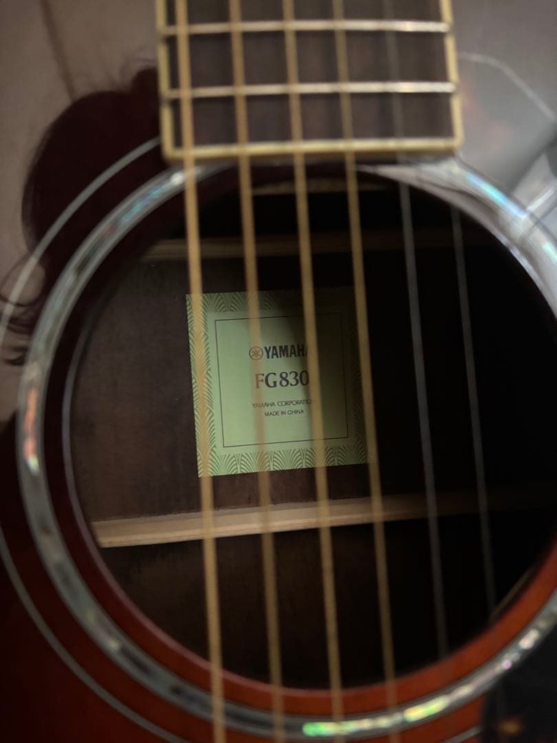 YAMAHA FG830 Tobacco Brown Sunburst アコギ