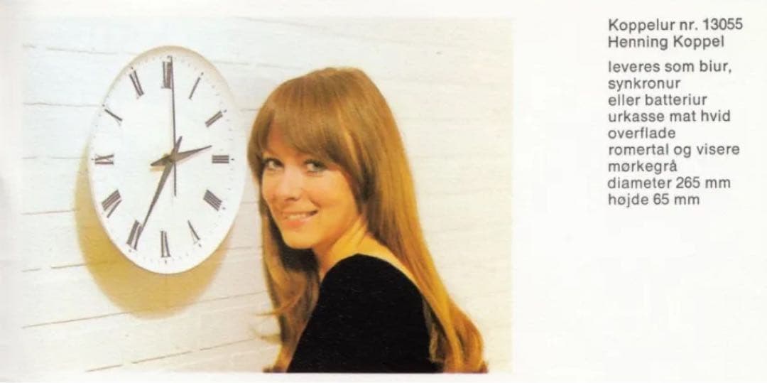 Henning Koppel clock Louis Poulsen 壁掛時計