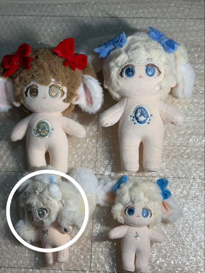 無属性ぬいぐるみ20cm、10cmドドフセット