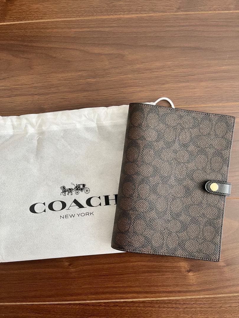 【新品未使用】COACH ノート カバー ブラウン