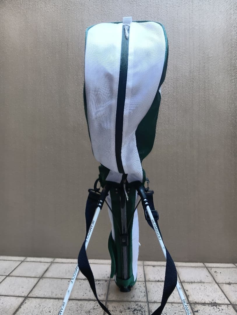 美品★BEAMS GOLF スタンド付きキャディバッグ 緑グリーン