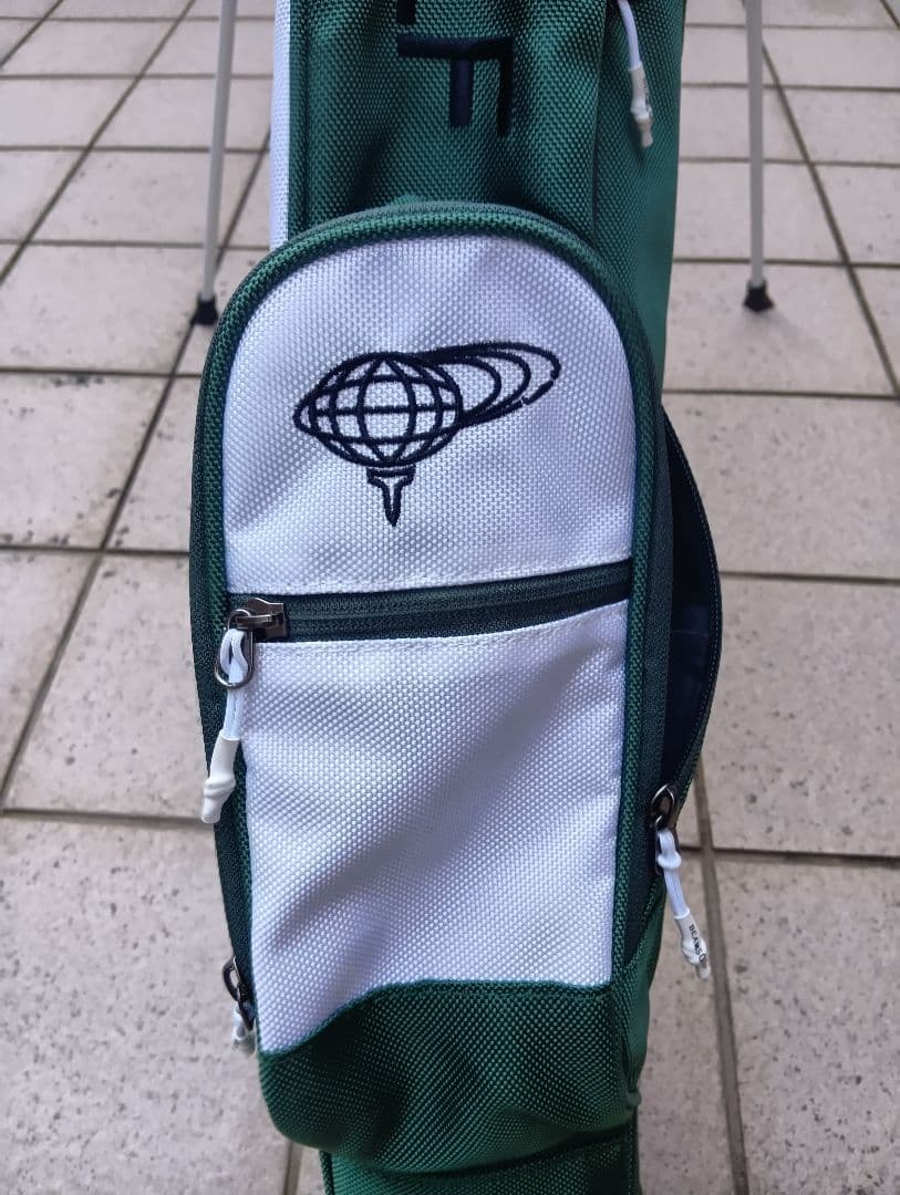 美品★BEAMS GOLF スタンド付きキャディバッグ 緑グリーン