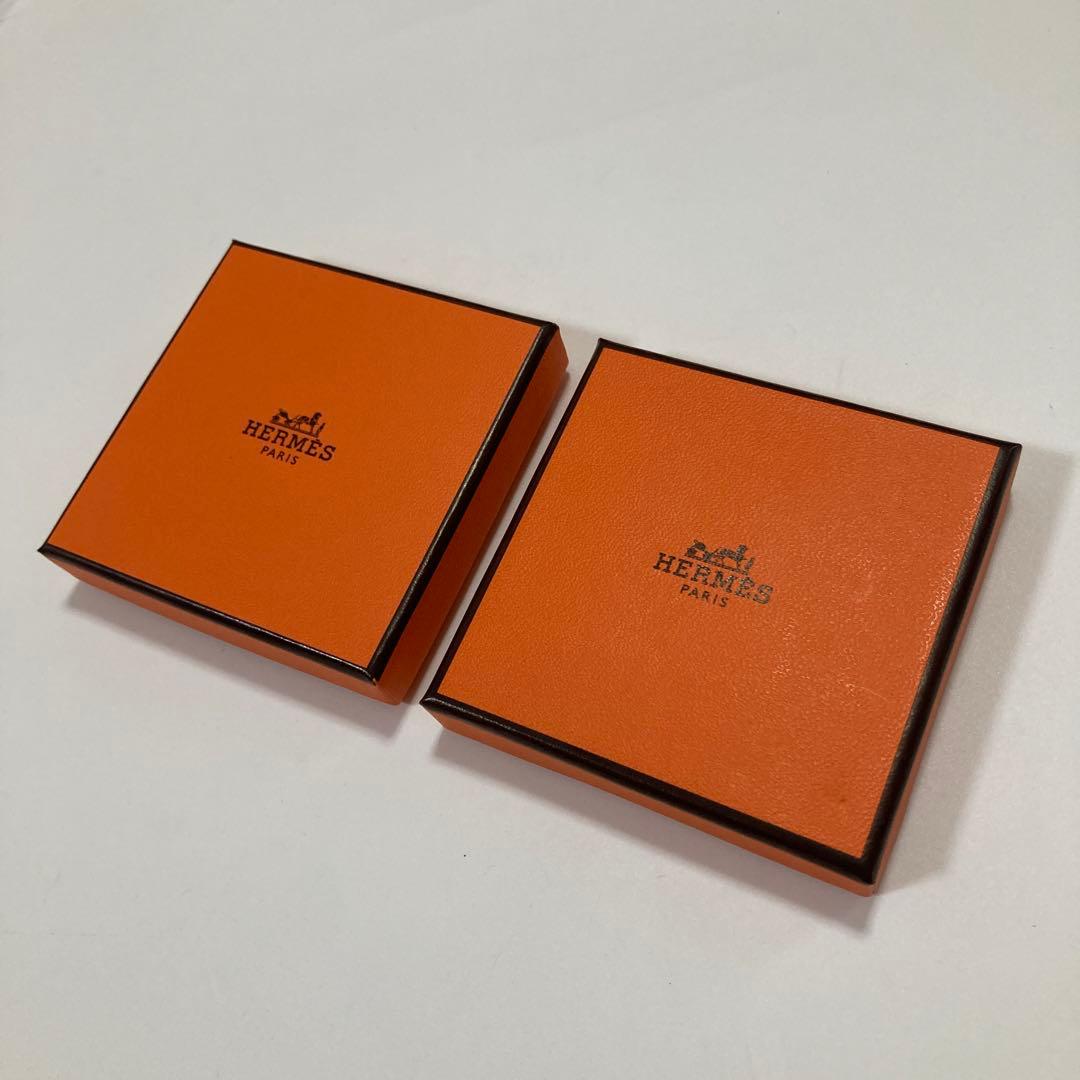 美品　エルメス　アクセサリー入れ　保存袋　空箱　2個セット　ミニサイズ