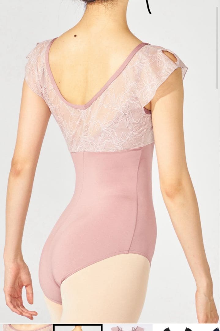 【チャコット】【美品】【新商品】フレンチスリーブレオタードL