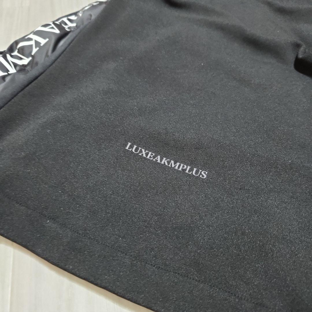 新品未使用☆LUXEAKMPLUS☆ゴルフサイドロゴ中綿セットアップM黒白