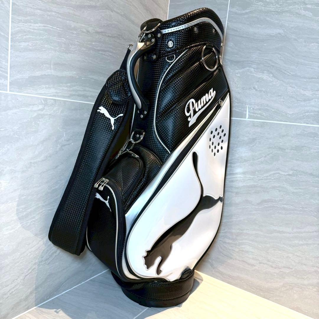 PUMA プーマ　キャディバッグ　8.5型　白／黒