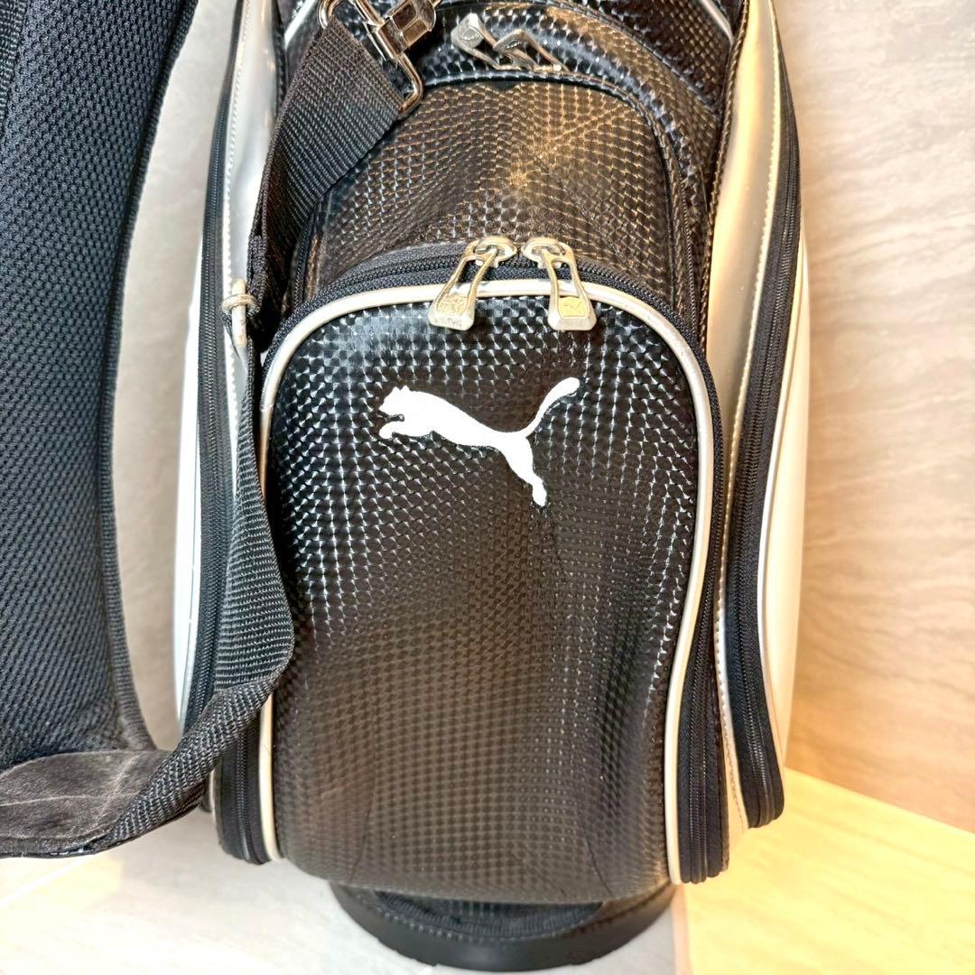 PUMA プーマ　キャディバッグ　8.5型　白／黒