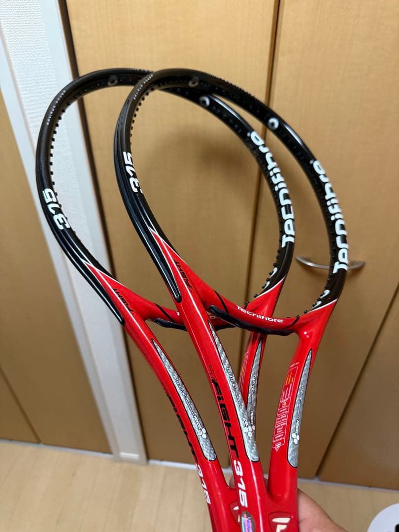 激レアTechnifibre T-Fight 315 グリップ3の2本セット