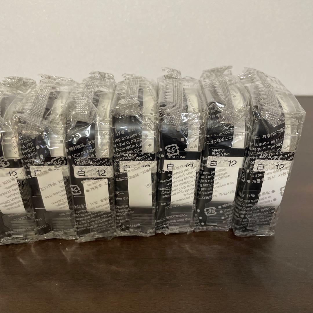 KING JIM テプラテープ 12mm白 長さ16m 10本