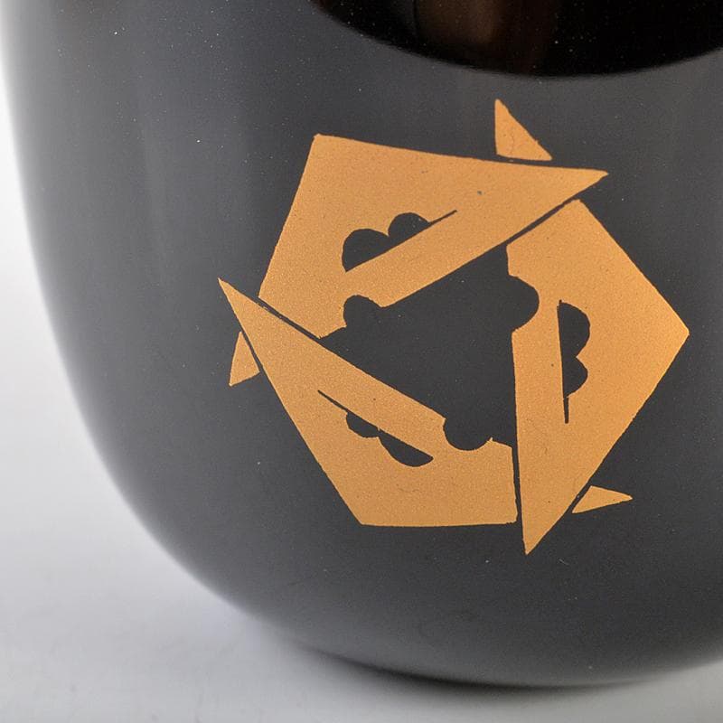 茶道具　鱗鶴蒔絵　大棗　堀内宗完(兼中斎)極め箱　M　R7198