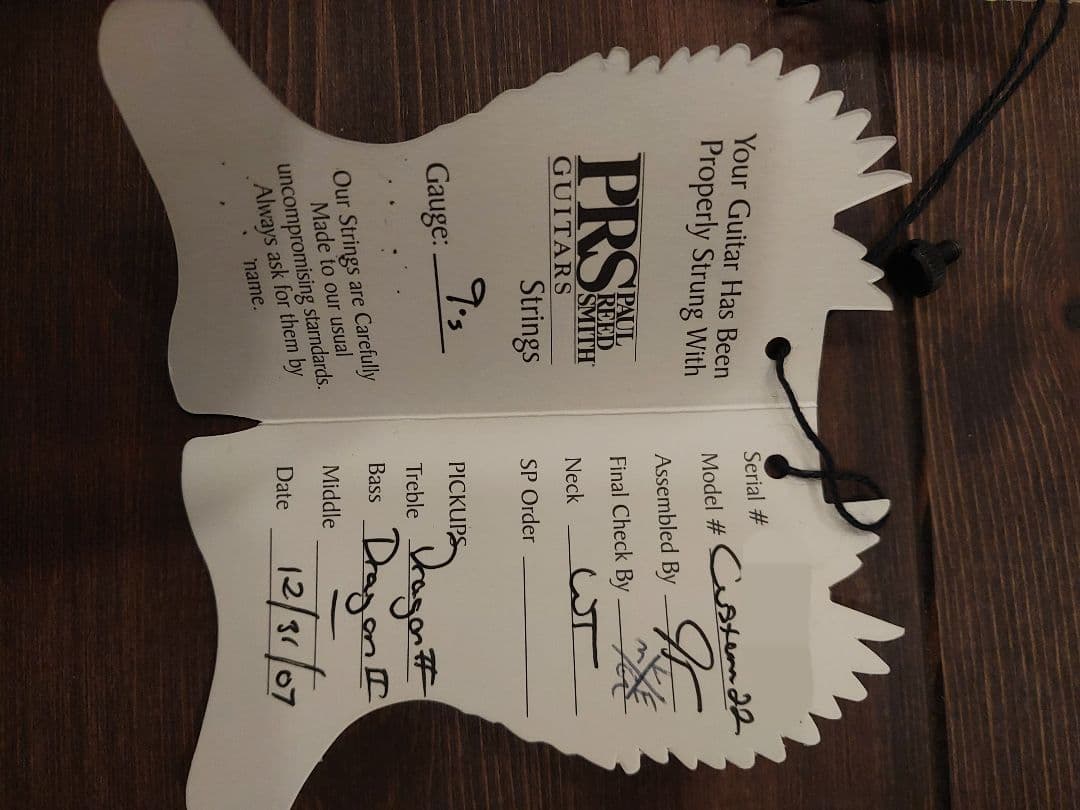 PRS custom22　10top　２００７年製