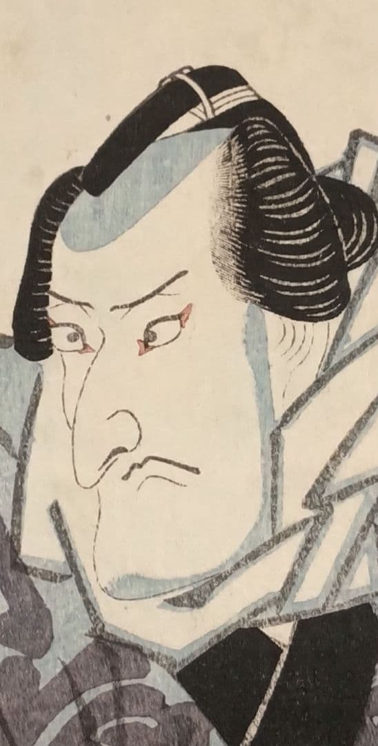 浮世絵版画、役者絵三枚目綴り 歌川国貞画、文政中期～天保初期頃出版