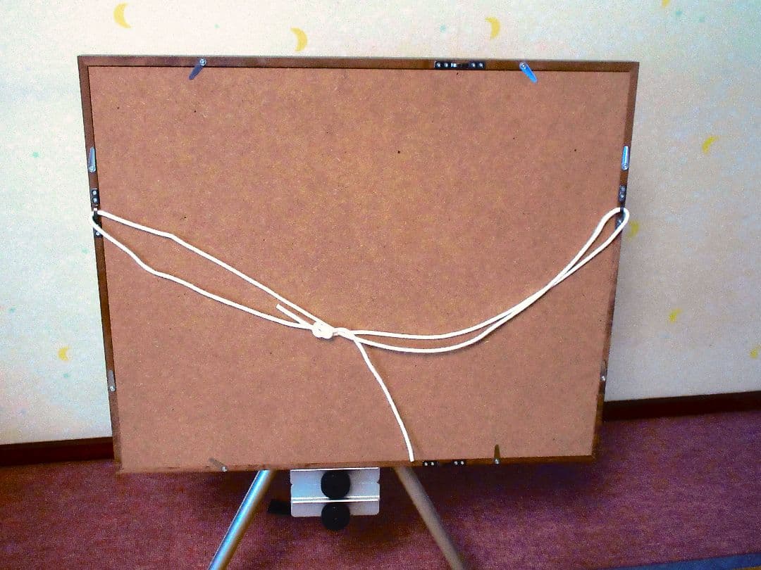 水彩画 港の風景 原画 F6サイズ額装済み