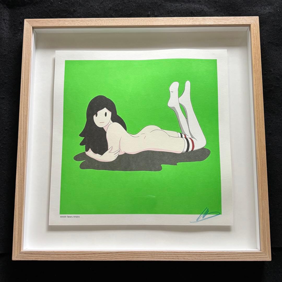 天野タケル 直筆サイン入り／NEON GREEN『Venus』複製原画