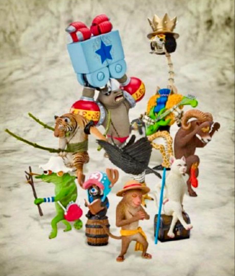 ワンピースフィギュア　アニマル　一味9体セット　ガレージキット　ワーコレ