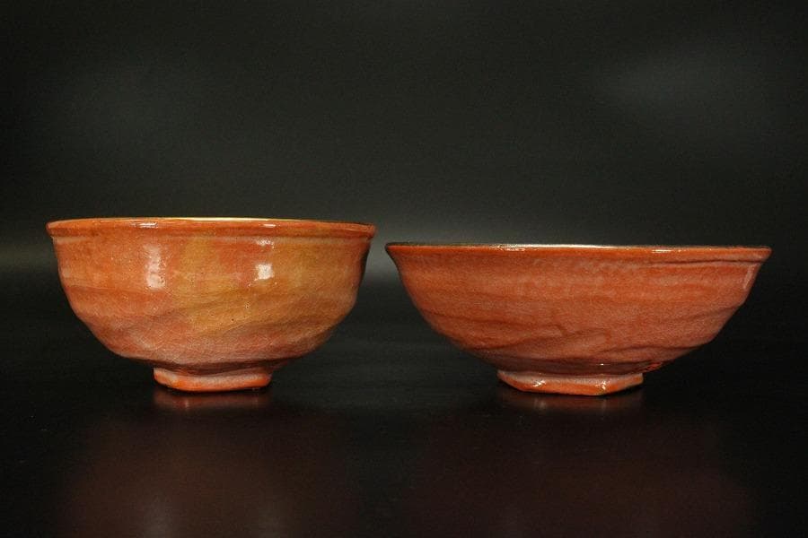 茶道具 嶋台茶碗 松楽造 金銀一双 箱入 725