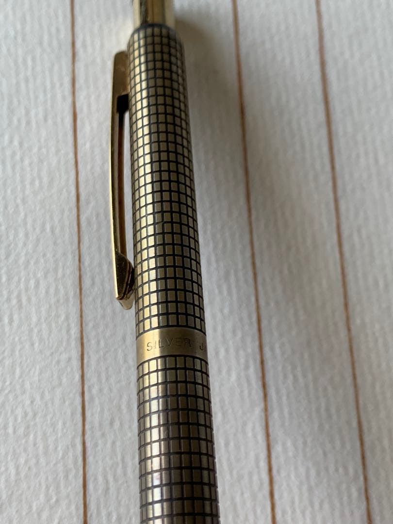 希少品 セーラー silver 蝕刻シャープペンシル