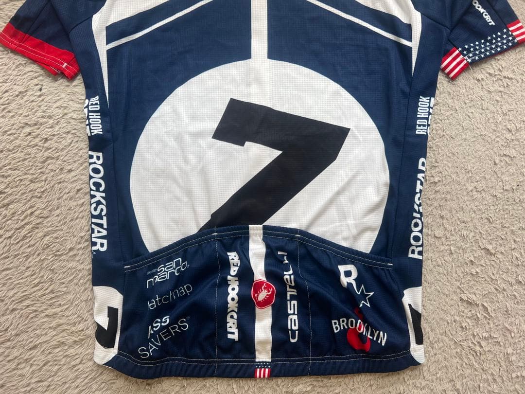 LチネリCINELLIカステリCASTELLI半袖ジャージREDHOOKCRIT