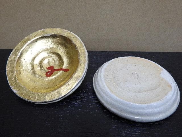 管蓋香合　十三軒吉向造　箱書有　MA130